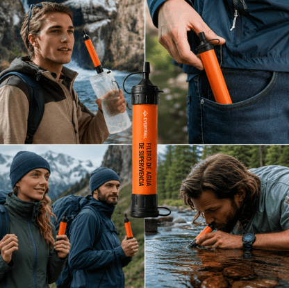 Filtro de Agua de Supervivencia Portátil